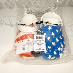 Crocs Unisex Classic American Flag Clogs, Men’s 5/Women’s 7